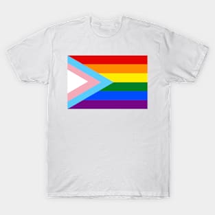 Trans Inclusive Pride Flag LGBTQ+ Edit View T-Shirt